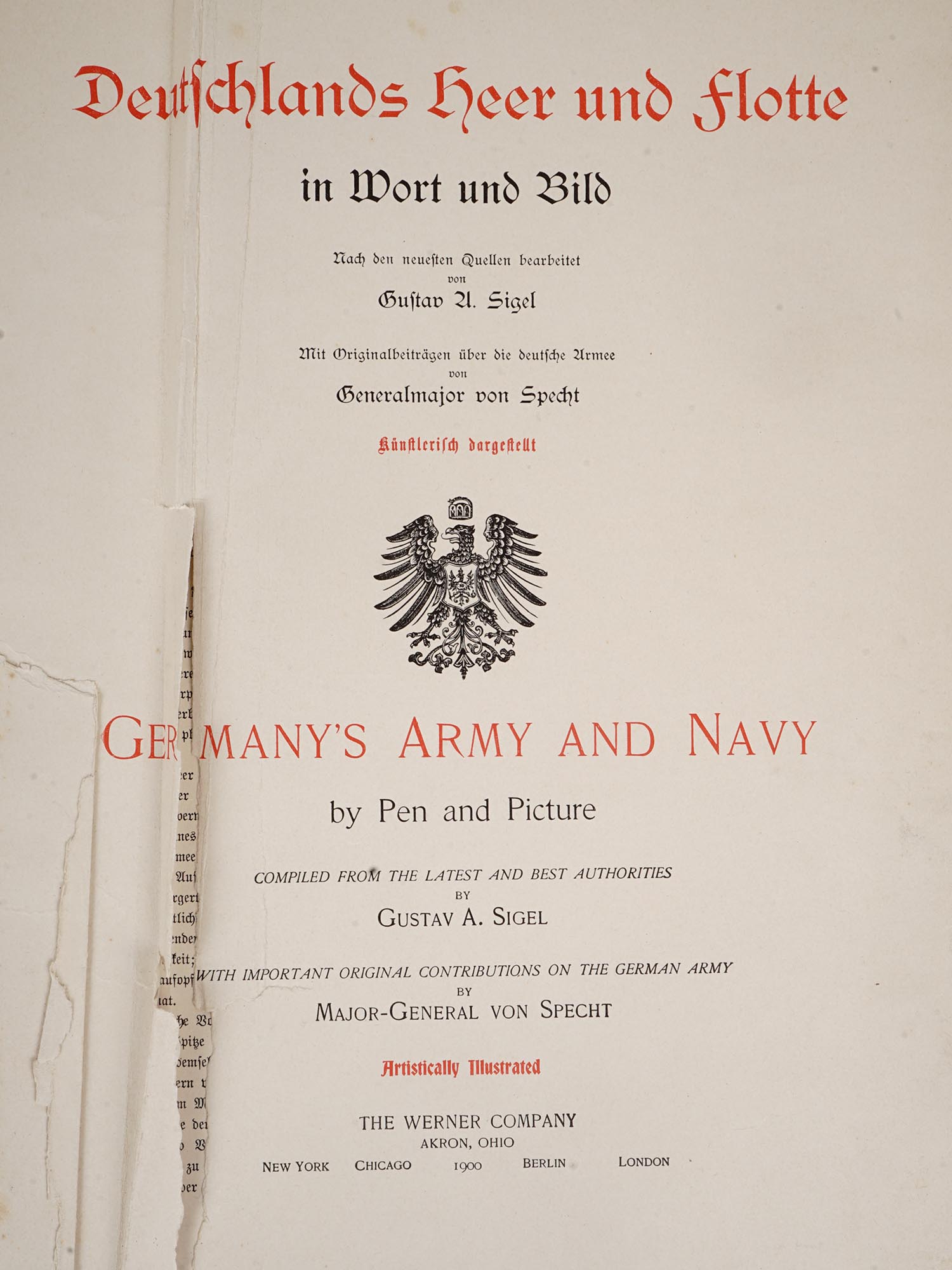 ANTIQUE GERMANYS ARMY NAVY BOOK WITH LITHOGRAPHS PIC-7